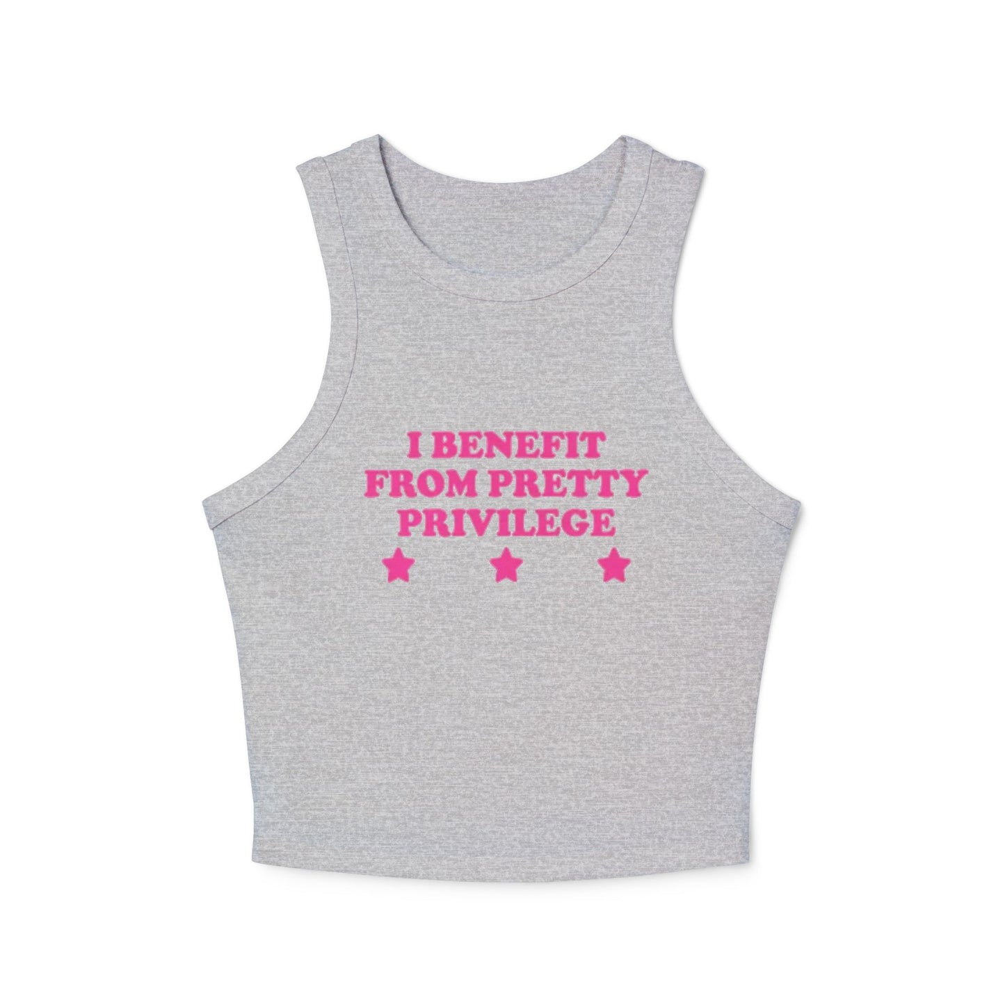 “I Benefit From Pretty Privilege” Funny Women’s Tank