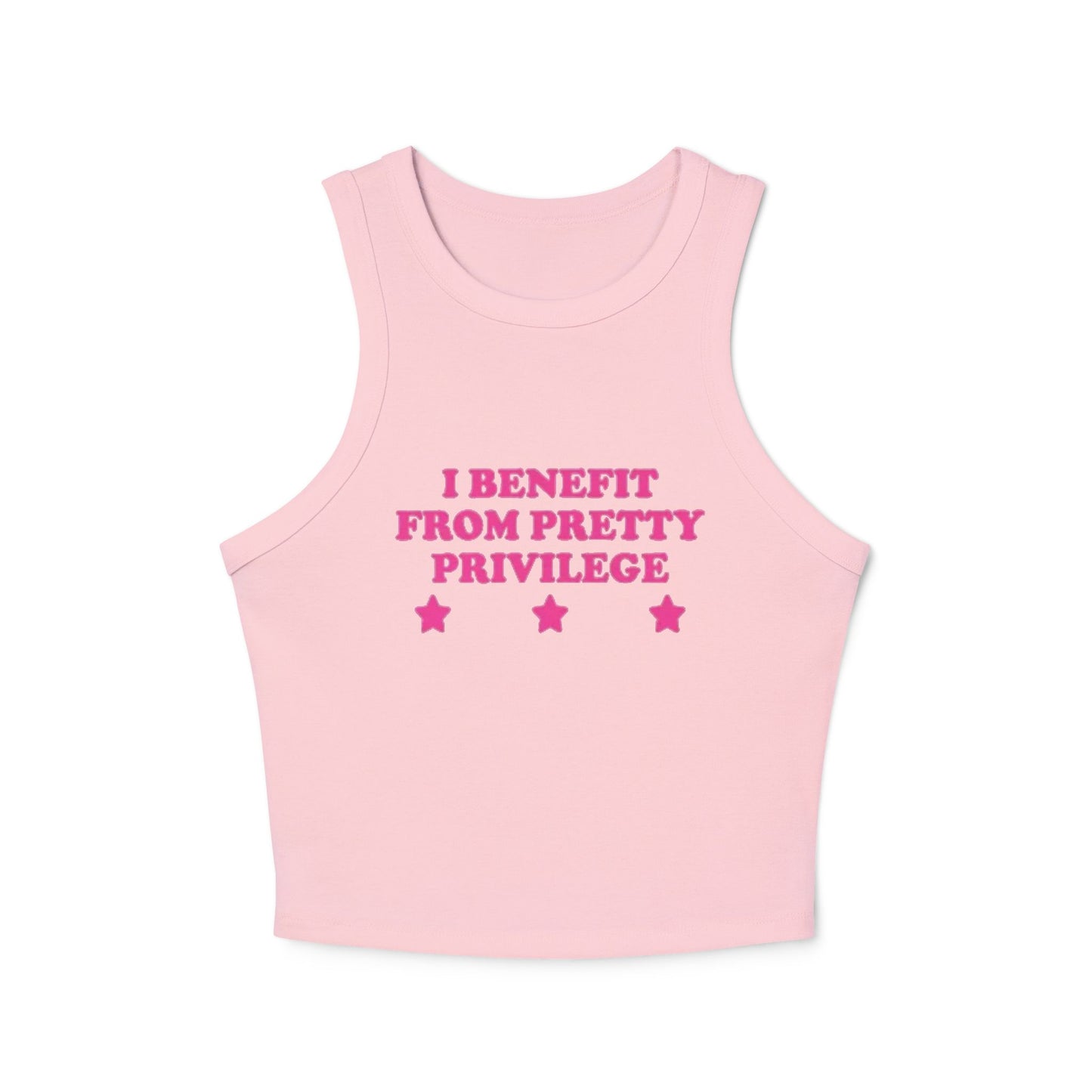 “I Benefit From Pretty Privilege” Funny Women’s Tank