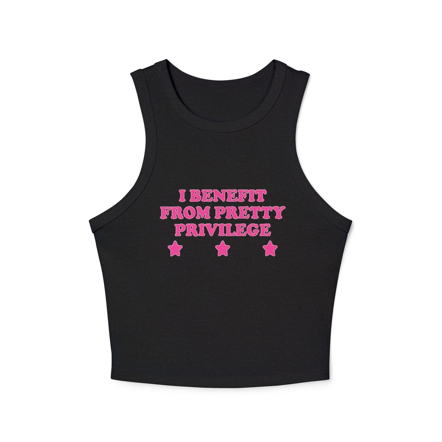 “I Benefit From Pretty Privilege” Funny Women’s Tank