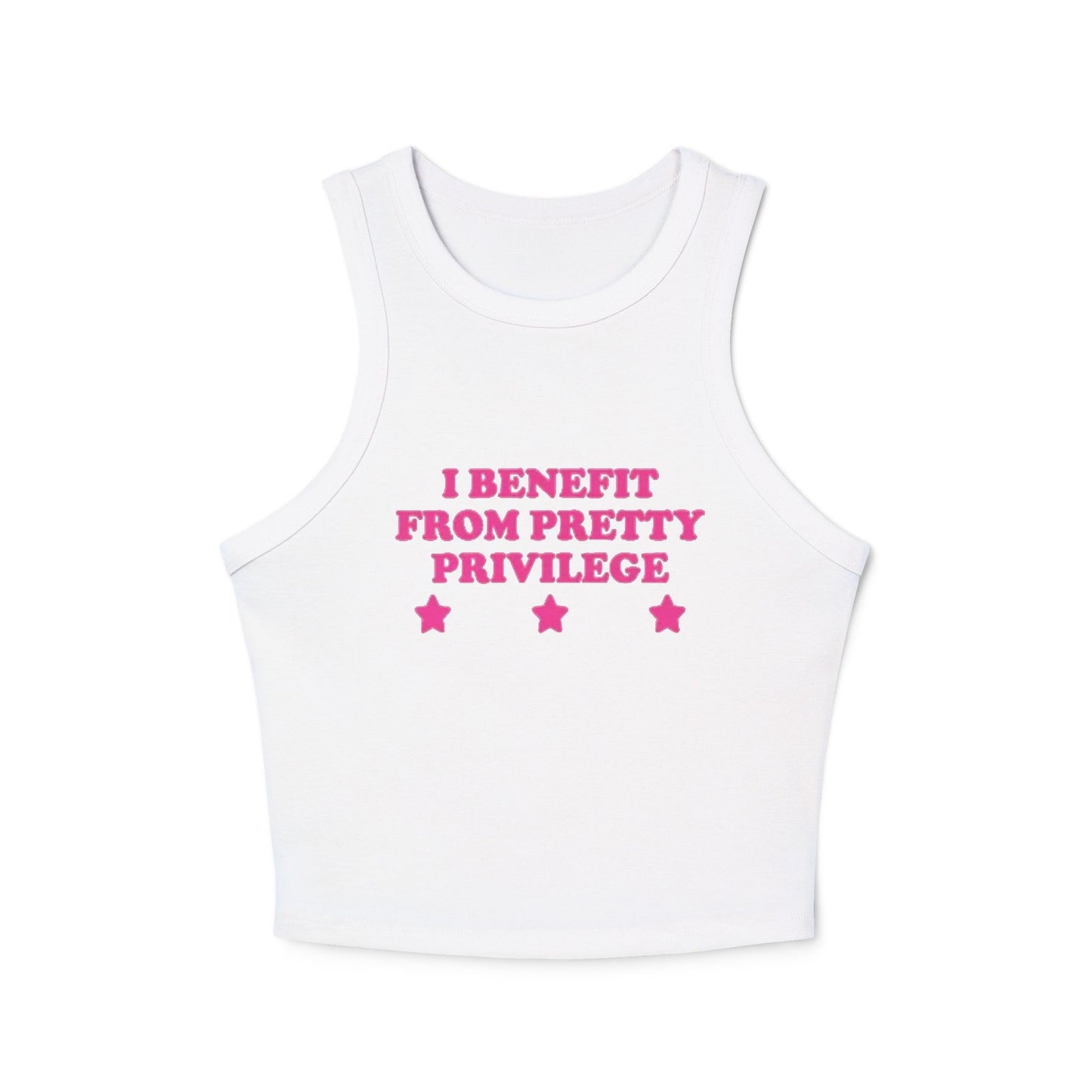 “I Benefit From Pretty Privilege” Funny Women’s Tank